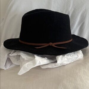 Brixton Black Hat with Brown Band